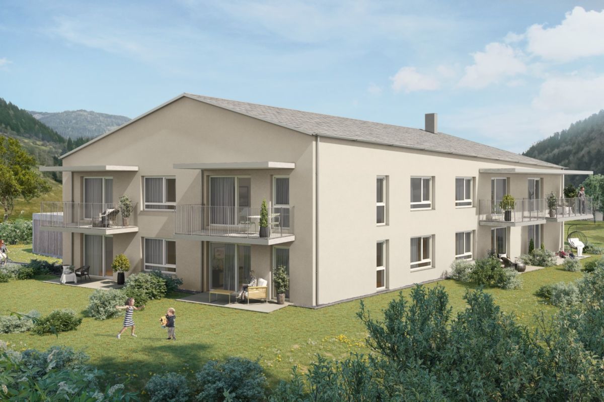 Rendering für das ÖWG Wohnprojekt in Schöder 1