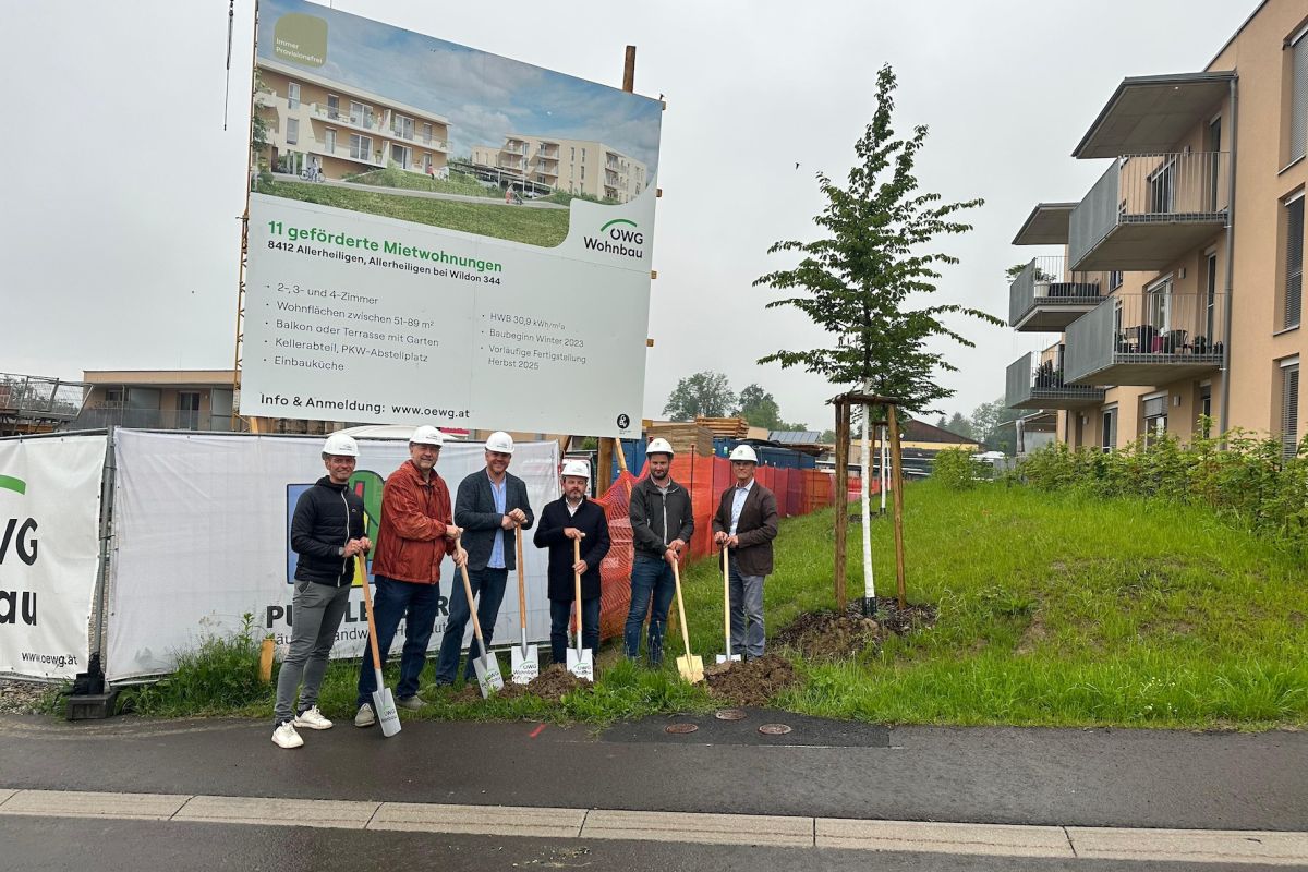 Spatenstich für das Projekt in Allerheiligen bei Wildon 